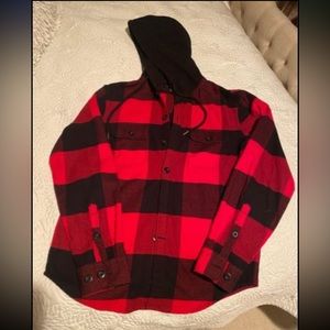 Express Men’s Hooded Flannel